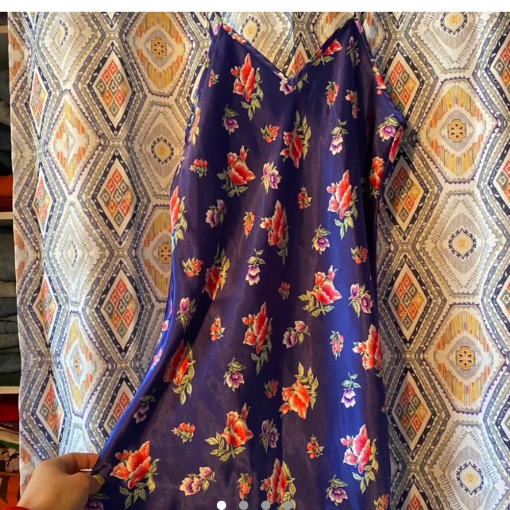 vintage floral slip dress